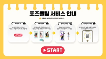 自助機畫面：服務說明與 START 按鈕